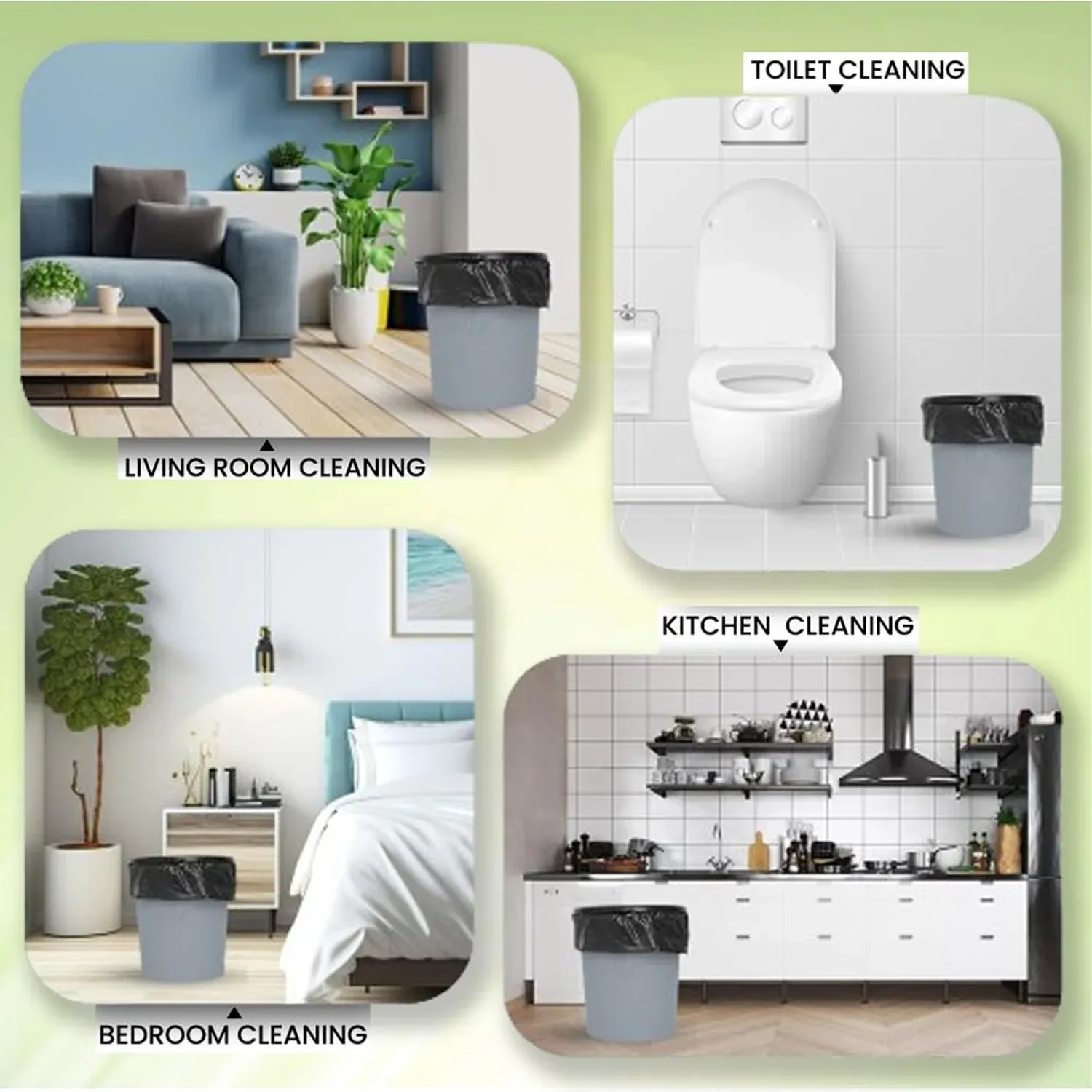 Black Garbage Bags – Heavy-Duty Dustbin Liners for Home & Office - Detailed Feature View 7