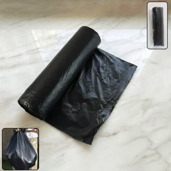 Black Garbage Bags – Heavy-Duty Dustbin Liners for Home & Office