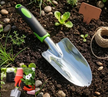 Garden Hand Trowel – Ergonomic Steel Blade for Easy Digging