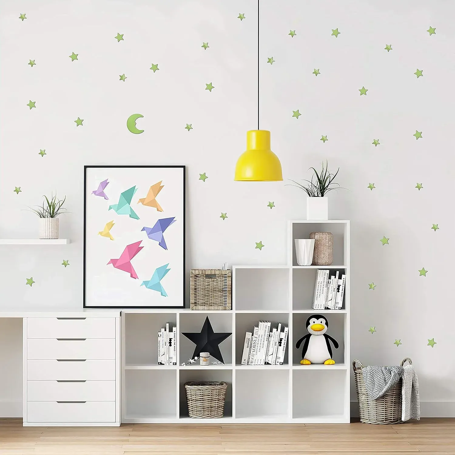 Glow in the Dark Wall Stickers – Star & Moon for Kids' Rooms | Gamevana - Detailed Feature View 7