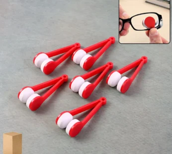Portable Eyeglass Lens Cleaner Tool – 6 Pc Double-Sided Microfiber