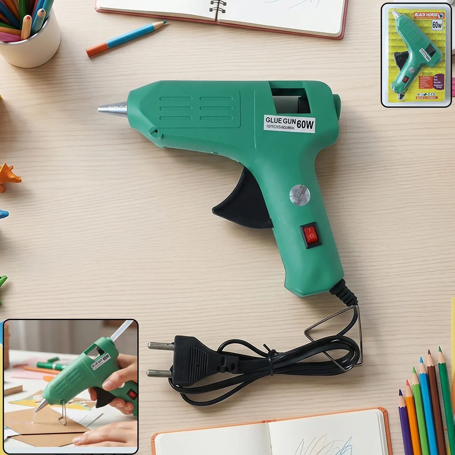 60 Watt Hot Melt Glue Gun – Versatile Crafts & DIY Tool