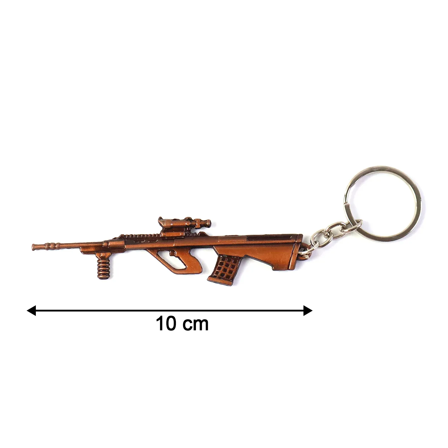 Gun Shape Keychain – Durable Metal Alloy with Antique Finish - Detailed Feature View 5
