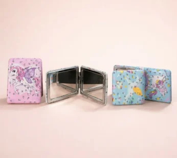 Kids Compact Foldable Pocket Mirror – Cute Cartoon Design & Portable