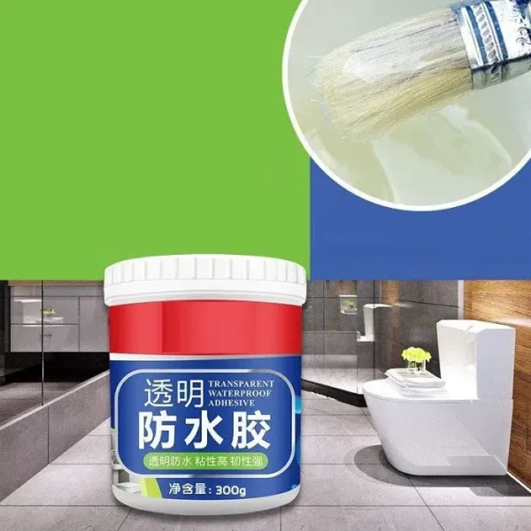 300ml Magic Crack Fill Glue With Brush (White)  – Waterproof Wall Crack Filler & Sealant