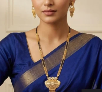 Royal Arch Mangalsutra – Traditional Gold-Plated Ethnic Jewelry