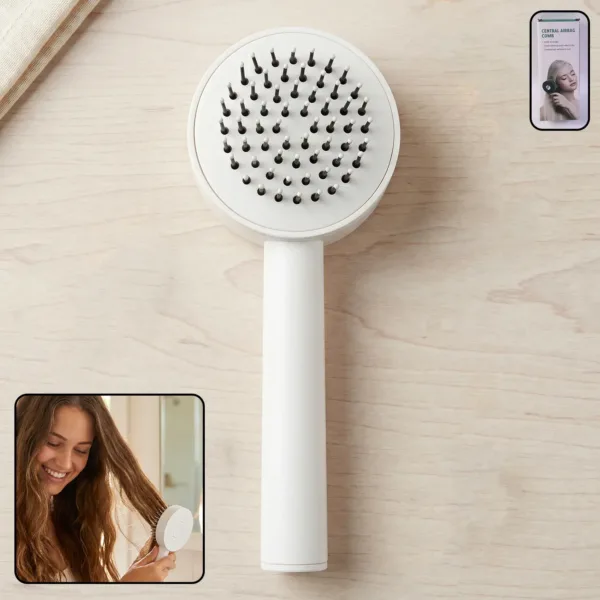Self-Cleaning Hair Brush – Detangle & Massage | Velvet Wheels