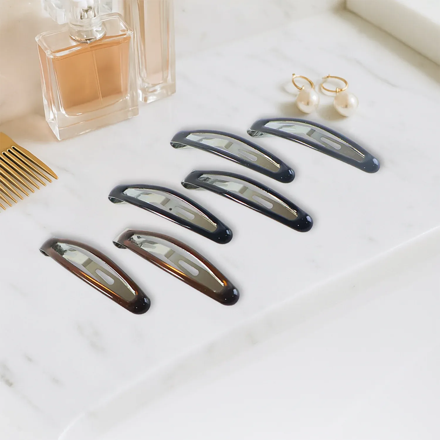 Snap Hair Clips for Women – Strong Hold, Non-Slip 6 Pc Set - Detailed Feature View 3