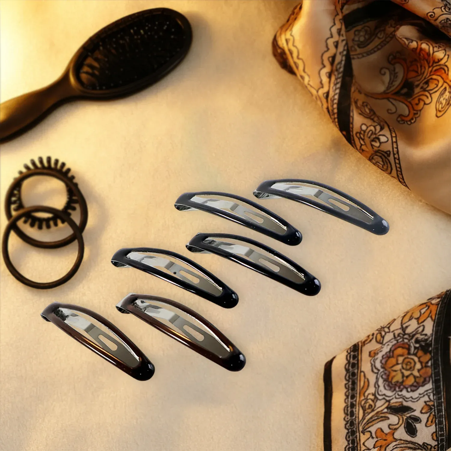 Snap Hair Clips for Women – Strong Hold, Non-Slip 6 Pc Set - Detailed Feature View 5