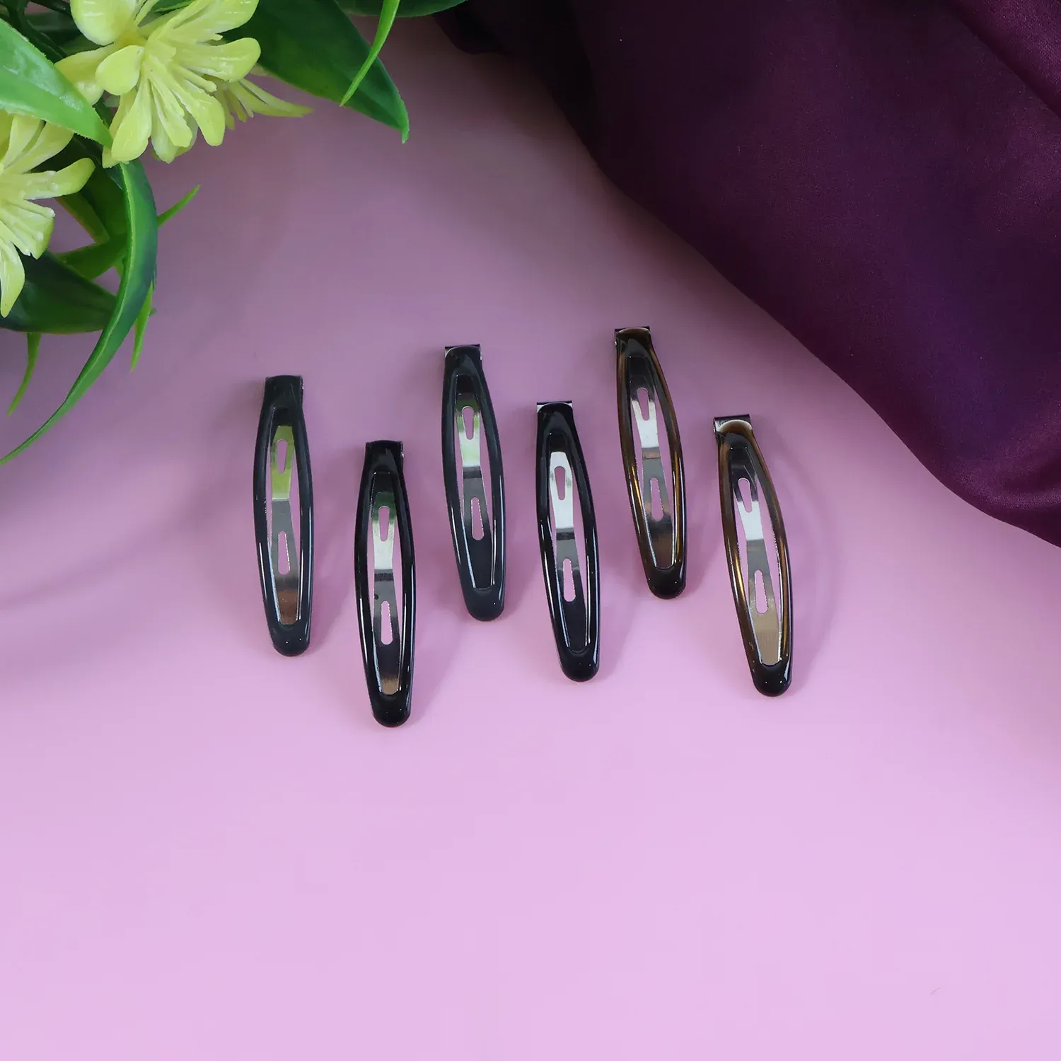 Snap Hair Clips for Women – Strong Hold, Non-Slip 6 Pc Set - Detailed Feature View 2