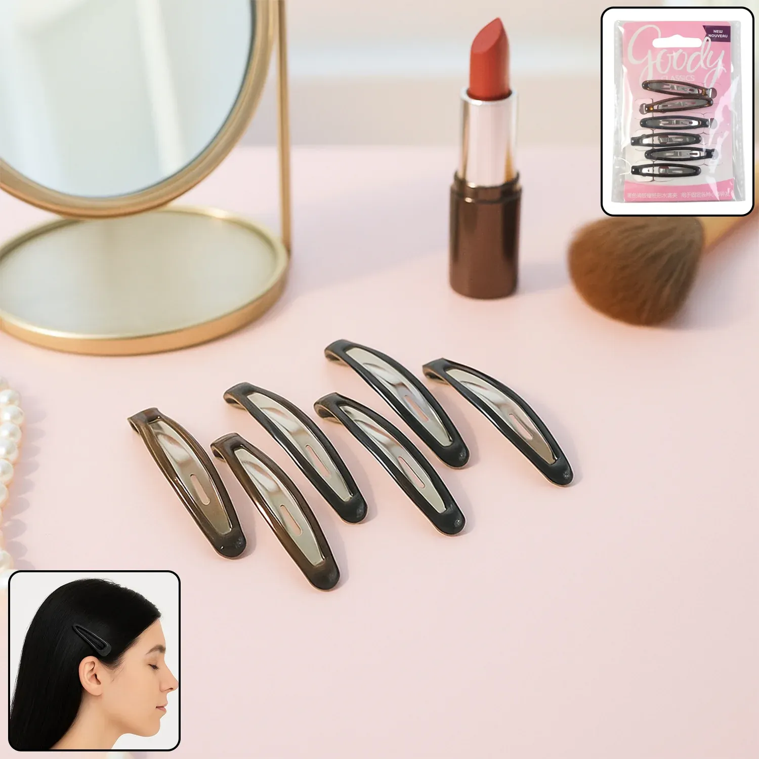 Premium Snap Hair Clips for Women – Strong Hold, Non-Slip 6 Pc Set - Buy Online at Alikart