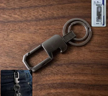Heavy Duty Metal Key Holder – Durable Swivel Carabiner Clip