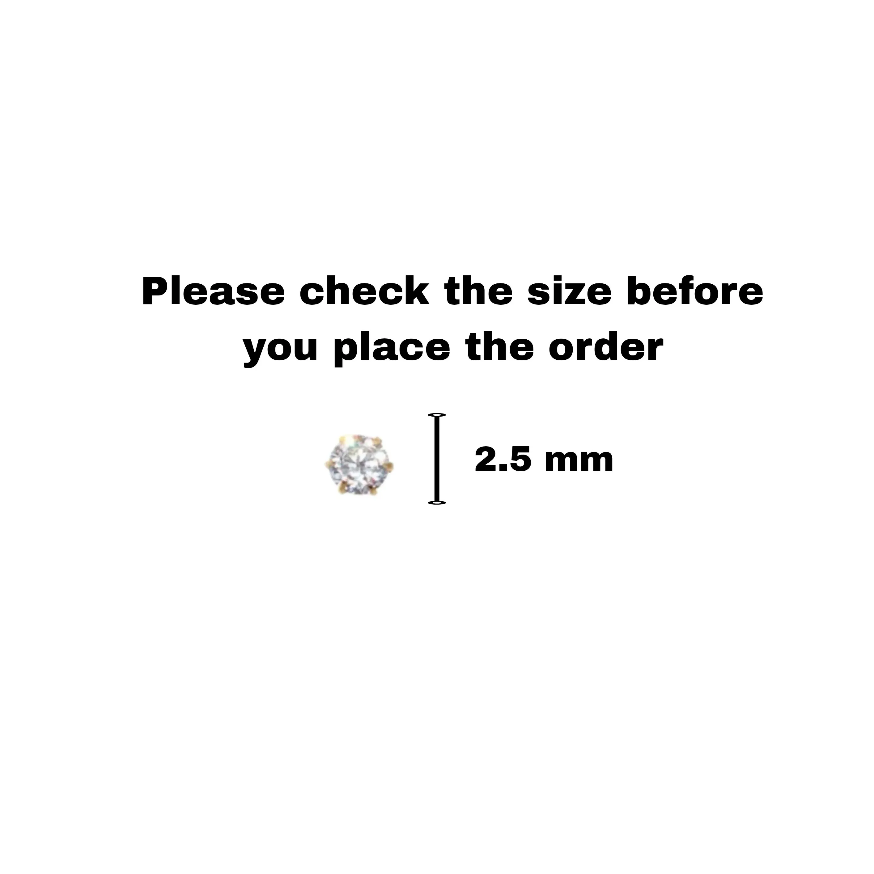 Silver Plated AD Solitaire Flat Back Stud Earrings Combo Pack - Detailed Feature View 4