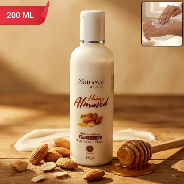 Honey Almond Body Lotion – Deep Nourishing Moisturizer 200ml