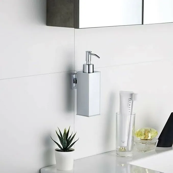 Premium Stainless Steel Wall-Mounted Soap Dispenser – Space-Saving & Durable - Buy Online at Alikart