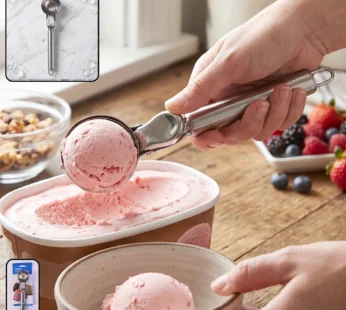 Stainless Steel Trigger Release Ice Cream Scoop Cookie Dough Scoope…