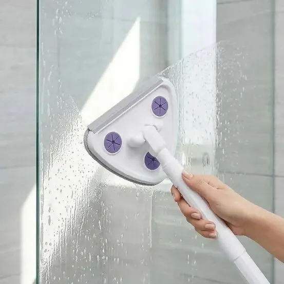Premium Triangular Microfiber Cleaning Mop for Glass, Walls & Floor Corners - Buy Online at Alikart