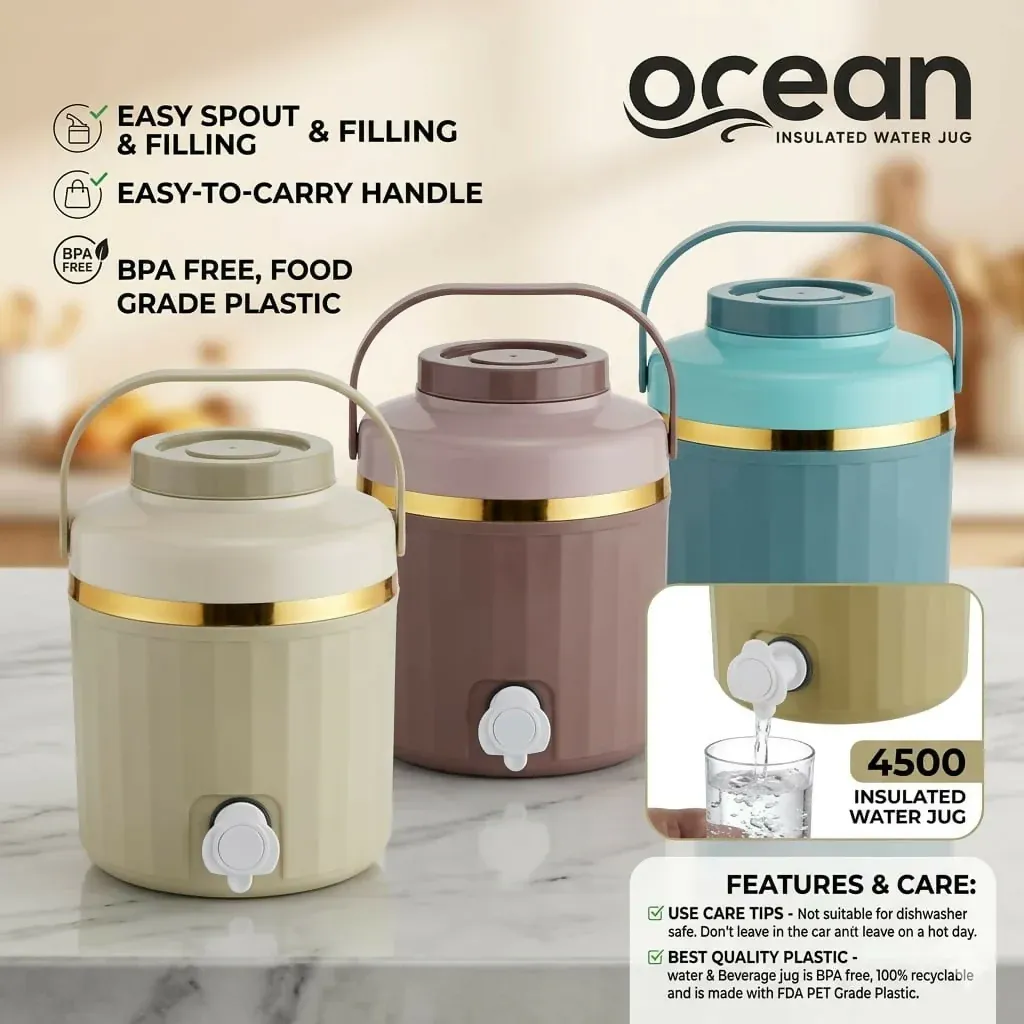 Water Jug Insulated – Keeps Drinks Hot & Cold for Hours - Detailed Feature View 1