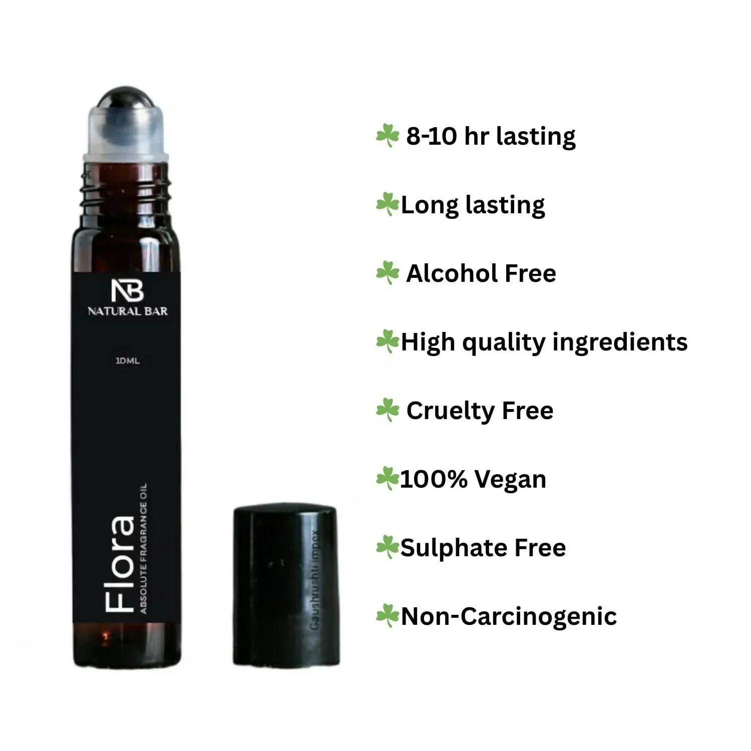 Flora Luxury Attar Roll-On – Long Lasting Non-Alcoholic Fragrance - Detailed Feature View 2