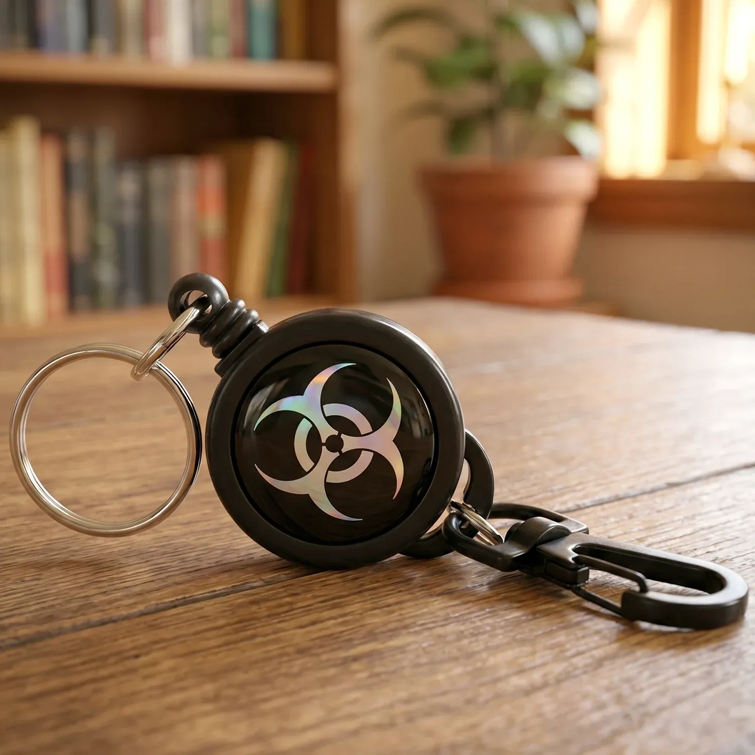 Retractable Keychain – Durable Anti-Lost with Clip | Velvet Wheels - Detailed Feature View 2