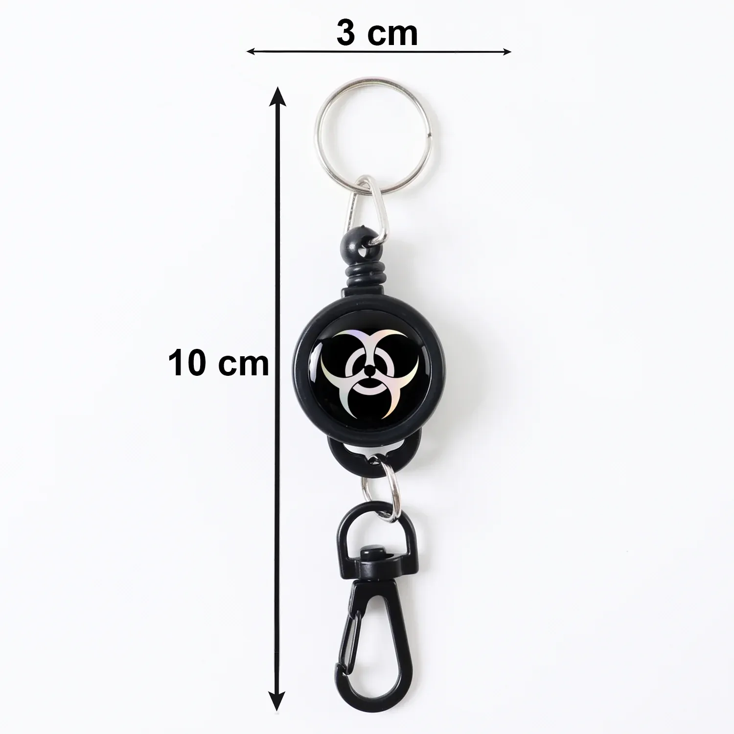 Retractable Keychain – Durable Anti-Lost with Clip | Velvet Wheels - Detailed Feature View 5