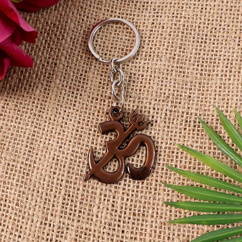 Premium Om Trishul Keychain – Durable Spiritual Symbol Accessory - Buy Online at Alikart