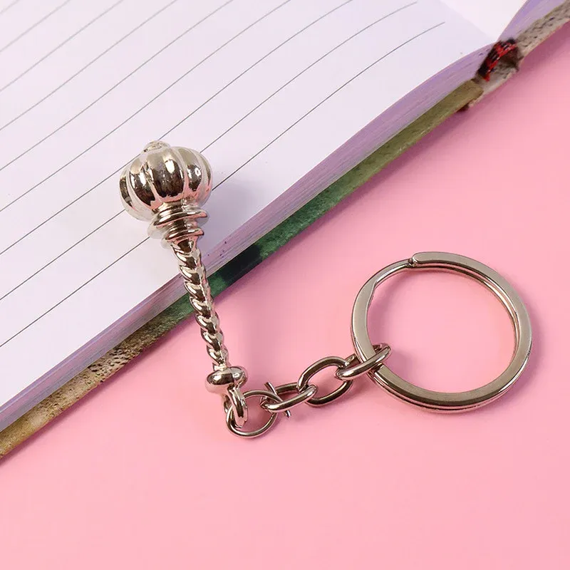 Gada Keychain – Stylish Metallic Symbolic Accessory - Detailed Feature View 1