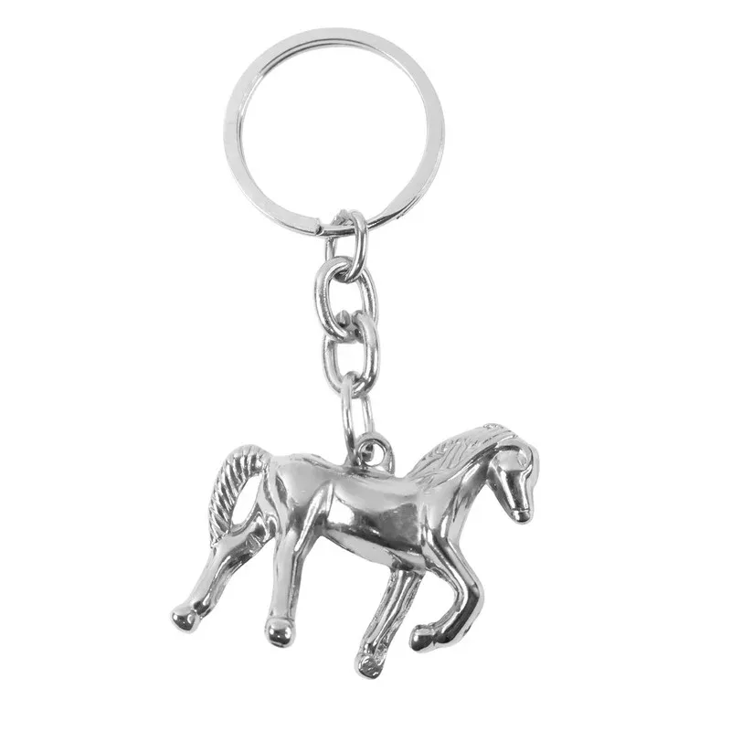 Horse Shape Keychain – Elegant Metallic Shine Accessory - Detailed Feature View 4