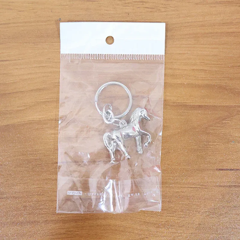 Horse Shape Keychain – Elegant Metallic Shine Accessory - Detailed Feature View 5