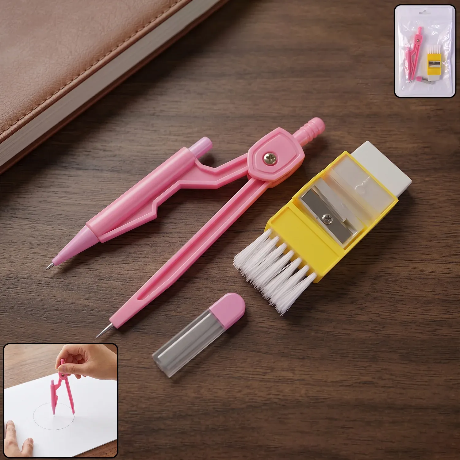 Premium Kids Mini Stationery Set – Complete Geometry Tools for School - Buy Online at Alikart