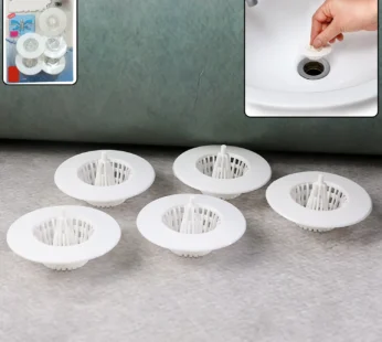Sink Drain Hair Catcher – 5 Pcs Multipurpose Strainer Filters