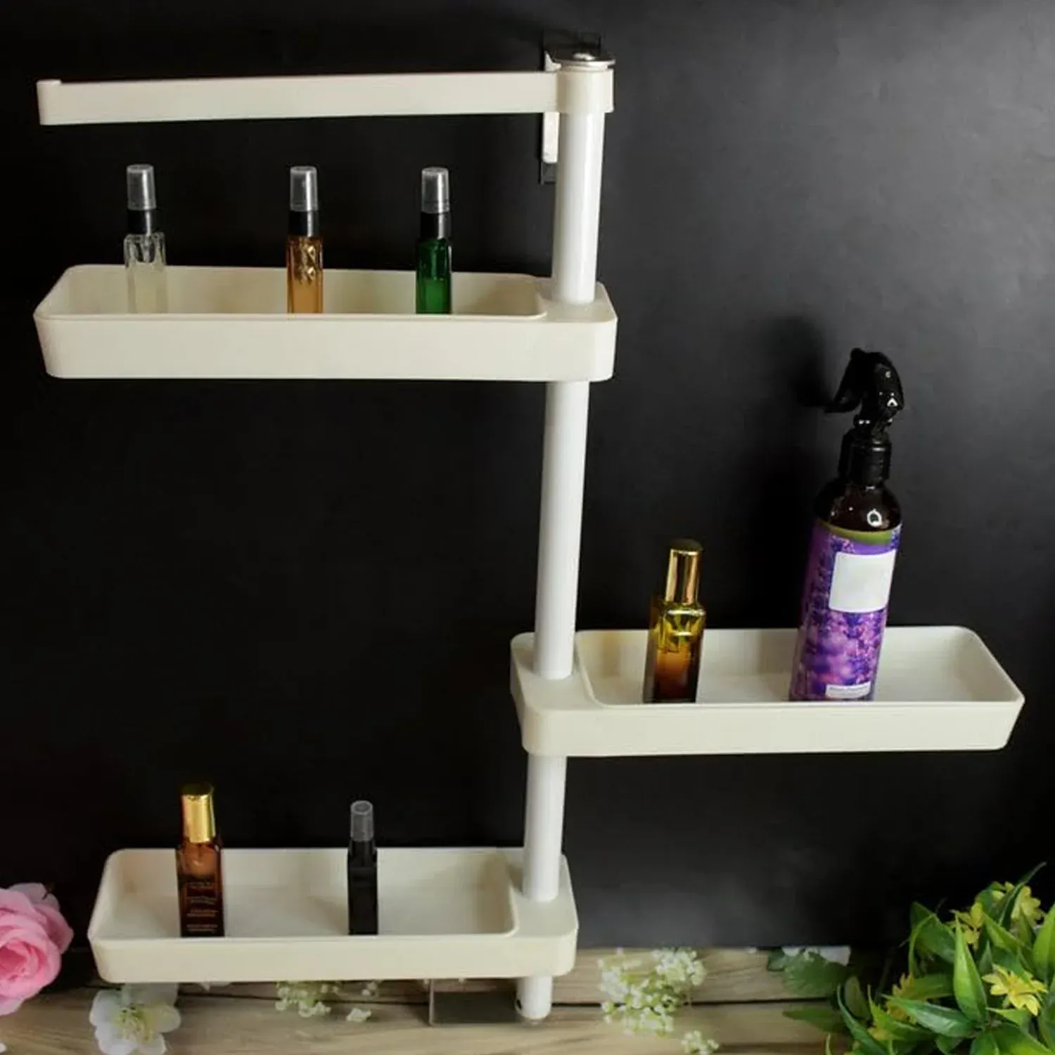 Rotating Storage Rack – 4-Tier Multipurpose Organizer - Detailed Feature View 6