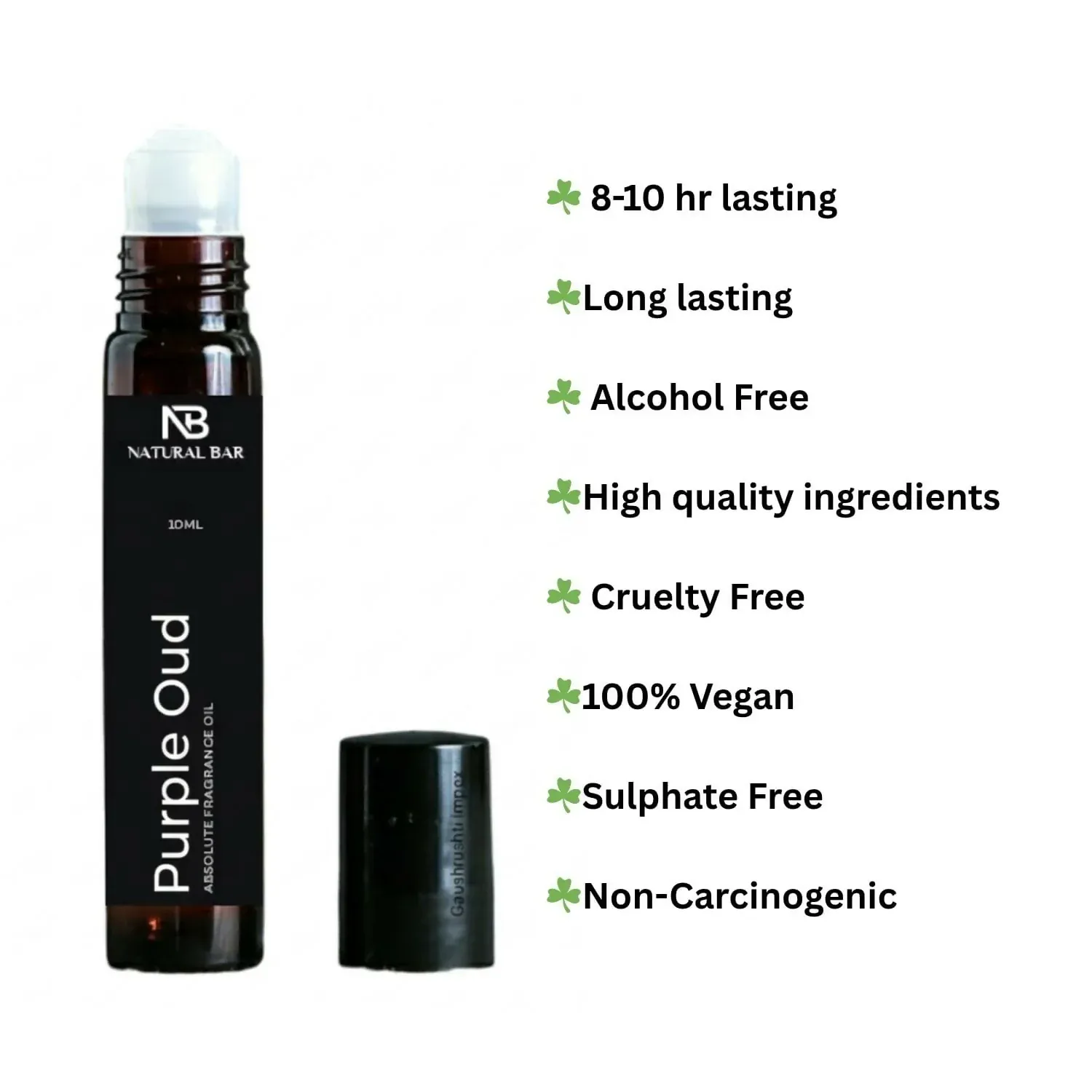 Purple Oud Attar Roll-On – Long-lasting, Non-alcoholic fragrance - Detailed Feature View 2