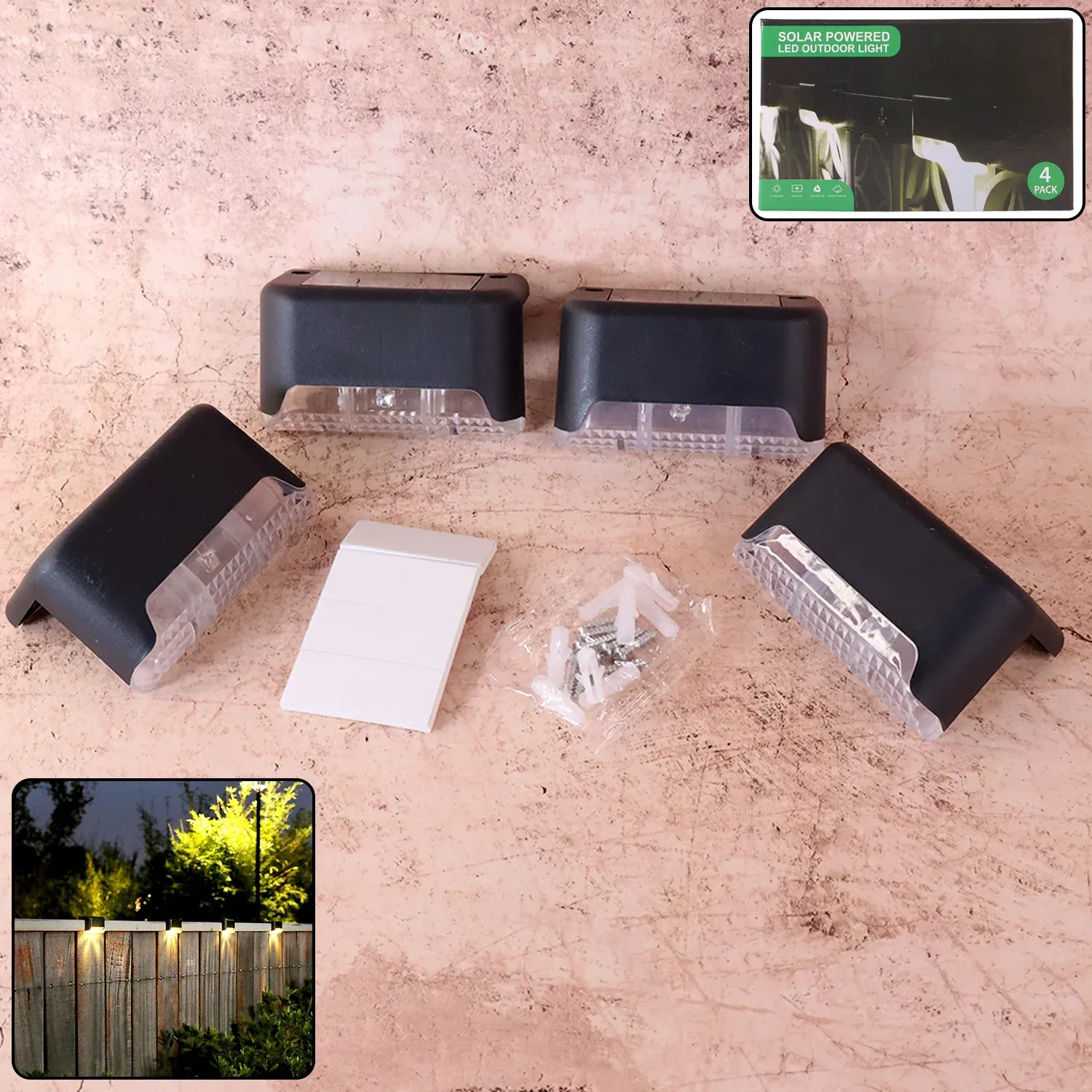 Premium Solar Stair Lights – Waterproof Auto On/Off | Garden Vera - Buy Online at Alikart