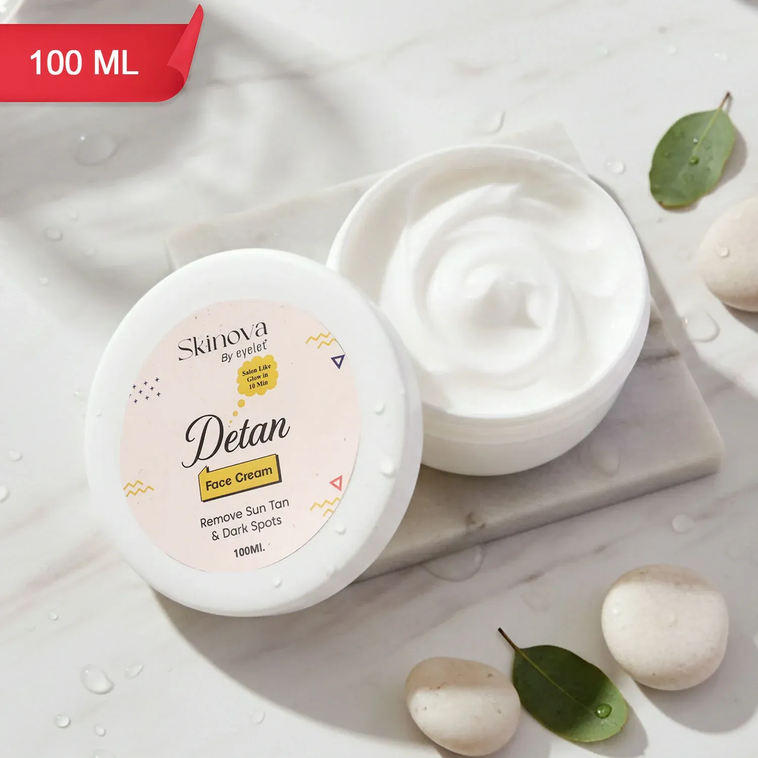 Detan Face Cream – Reduces Sun Tan & Dark Spots 100ML
