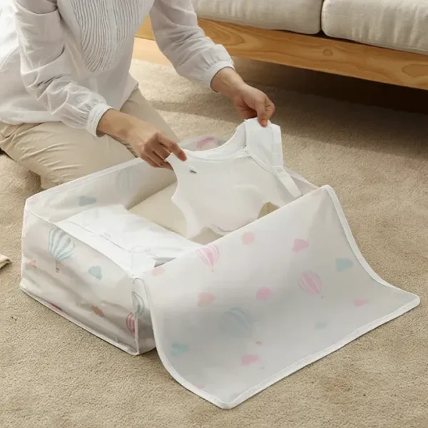 Quilt Storage Bag – Large Size Organizer for Blankets, Quilts, Comforters & Bedding (Pack of 1)