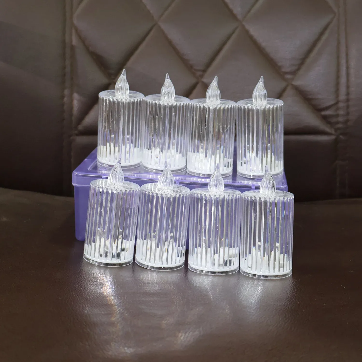 LED Flameless Candle Lights – Premium Crystal Effect, Set of 8 - Detailed Feature View 7