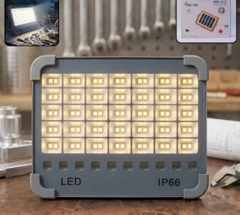Solar USB Rechargeable LED Flood Light – Waterproof & Portable