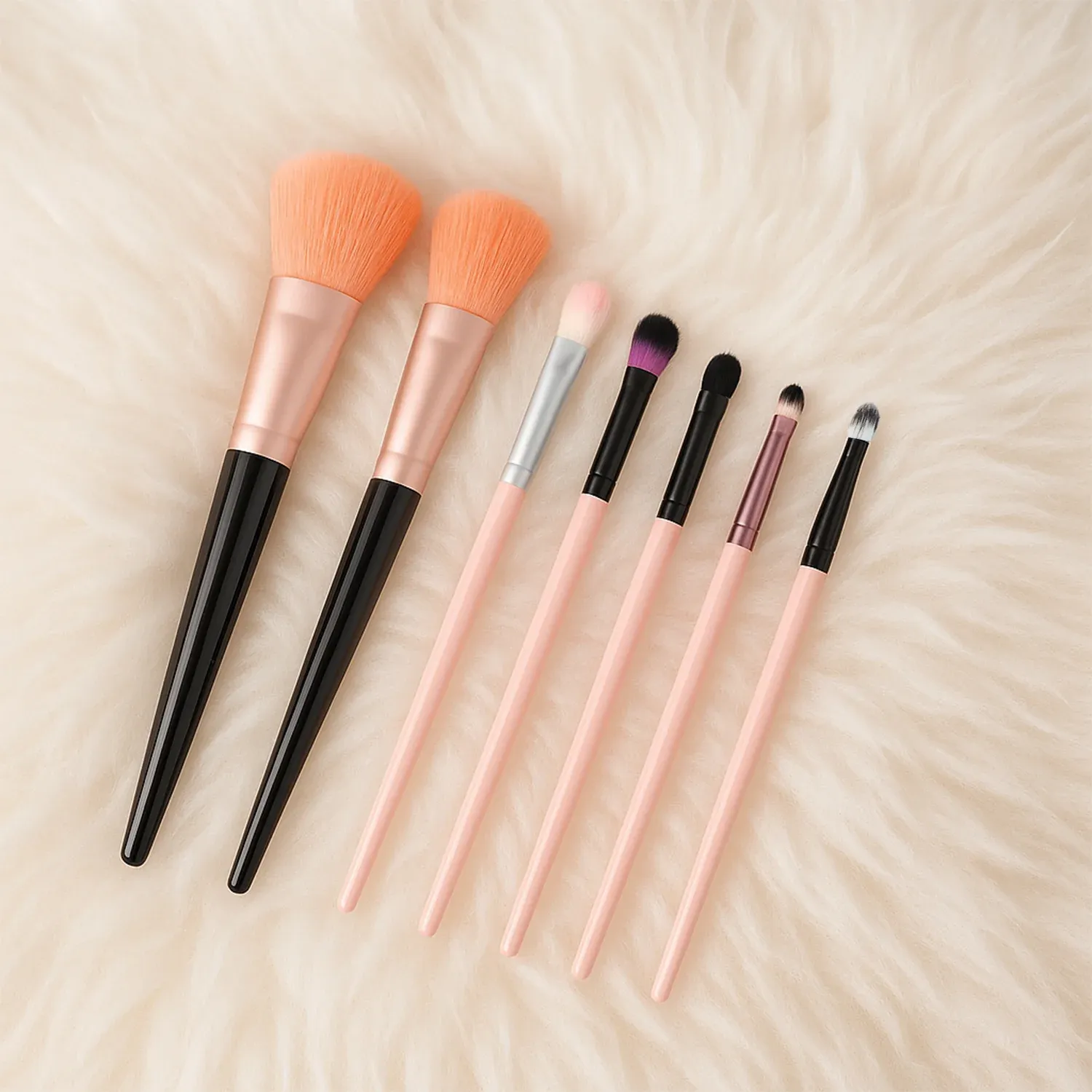 Premium Professional Soft Makeup Brush Set – 7-Pc with Travel Pouch - Buy Online at Alikart