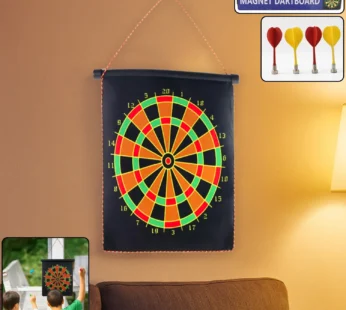 Magnetic Roll-Up Dartboard – Safe, Portable 12-Inch Set