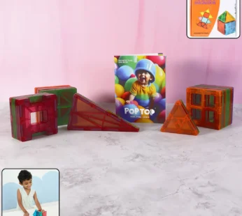 Magnetic Building Tiles – 32-Piece STEM Learning Toy Set