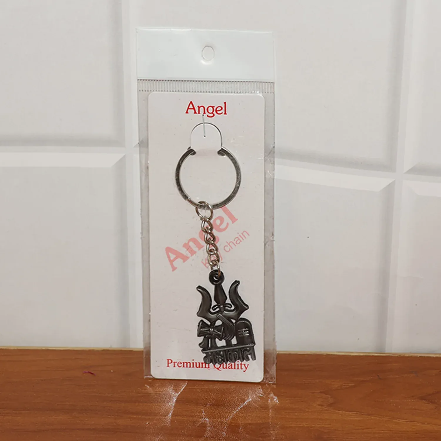 Mahakal Trishul Damru Metal Keychain – Durable Spiritual Accessory - Detailed Feature View 6