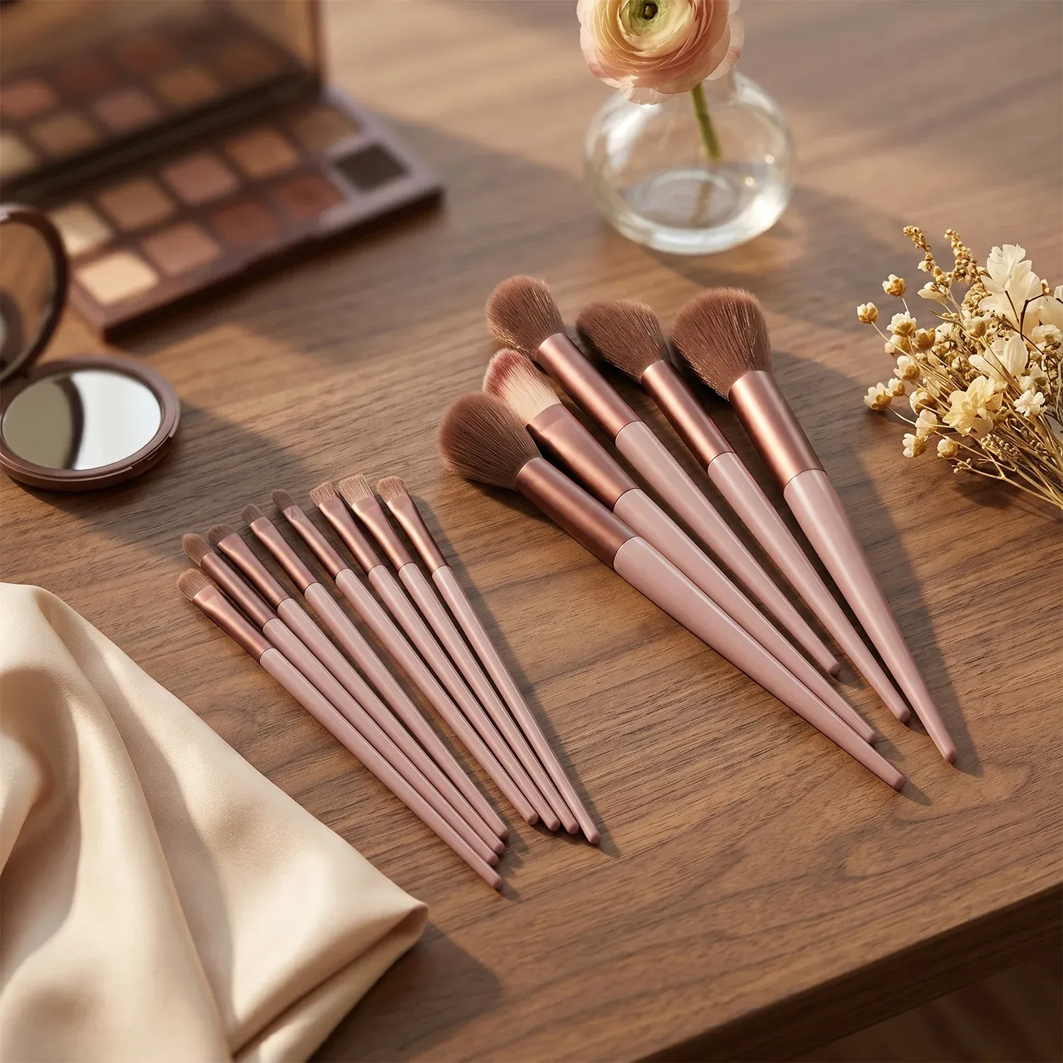 Professional Makeup Brush Set – Complete 13-Piece Collection with Pouch - Detailed Feature View 6