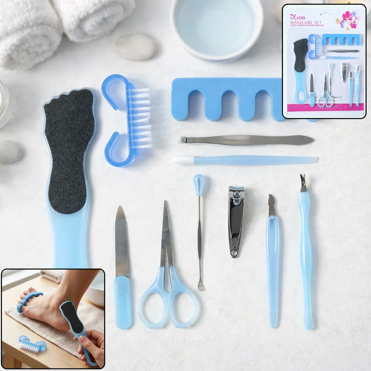 Premium 11 in 1 manicure pedicure kit – Complete nail care for home and salon - Buy Online at Alikart
