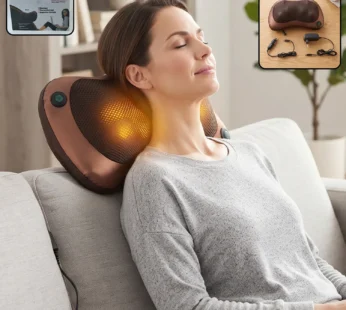 Professional Massage Pillow – Heat & Rollers | Velvet Wellness