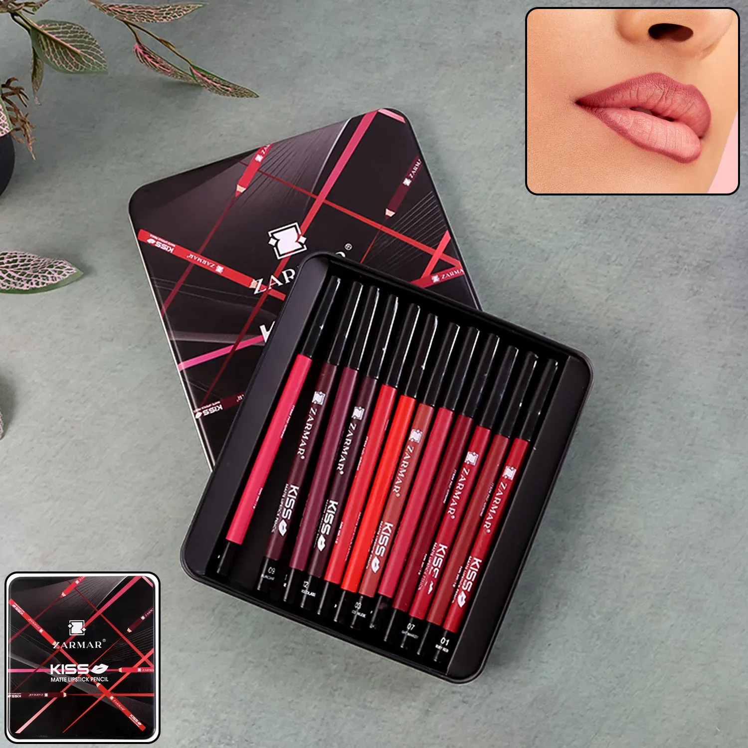 Premium Matte Lipstick Pencil Set – Long-Lasting, Smudge-Proof Colors - Buy Online at Alikart