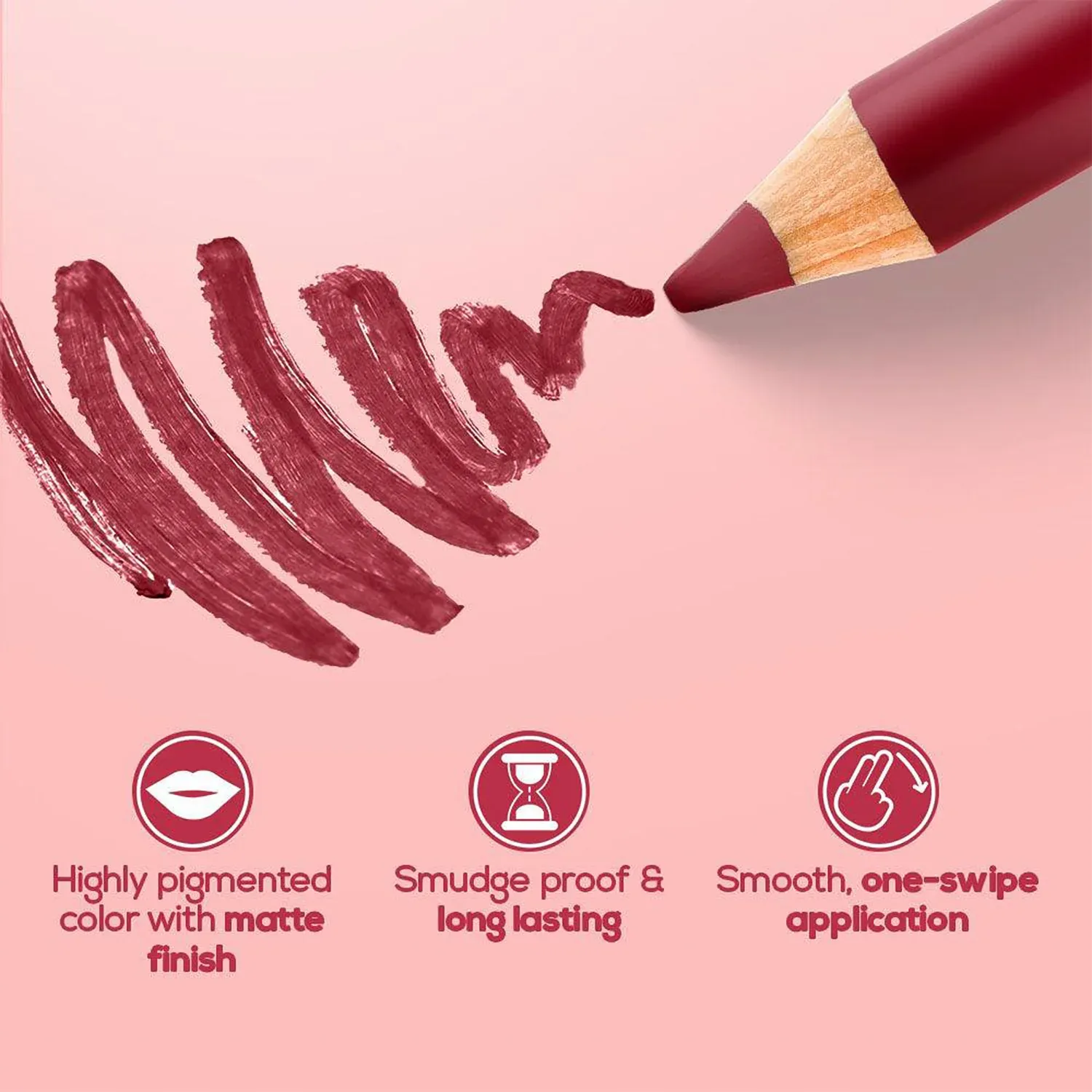 Matte Lipstick Pencil Set – Long-Lasting, Smudge-Proof Colors - Detailed Feature View 5