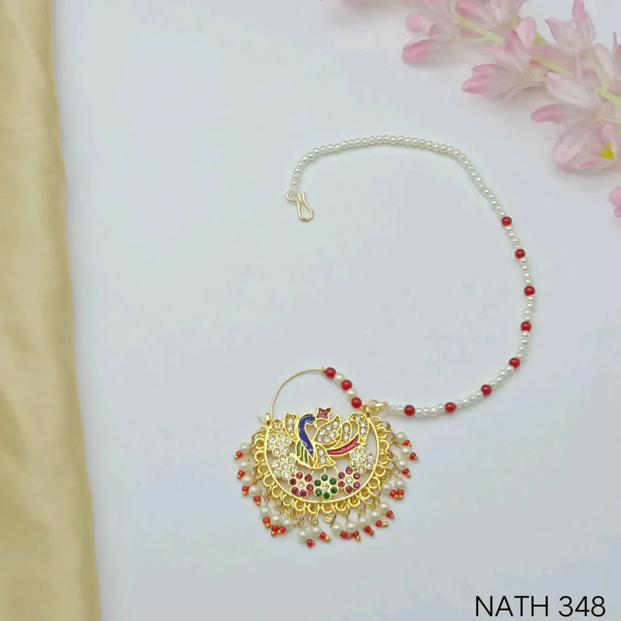 Premium Rajputi Nath Gold Plated Jewellery for Women – Elegant Traditional Design - Buy Online at Alikart