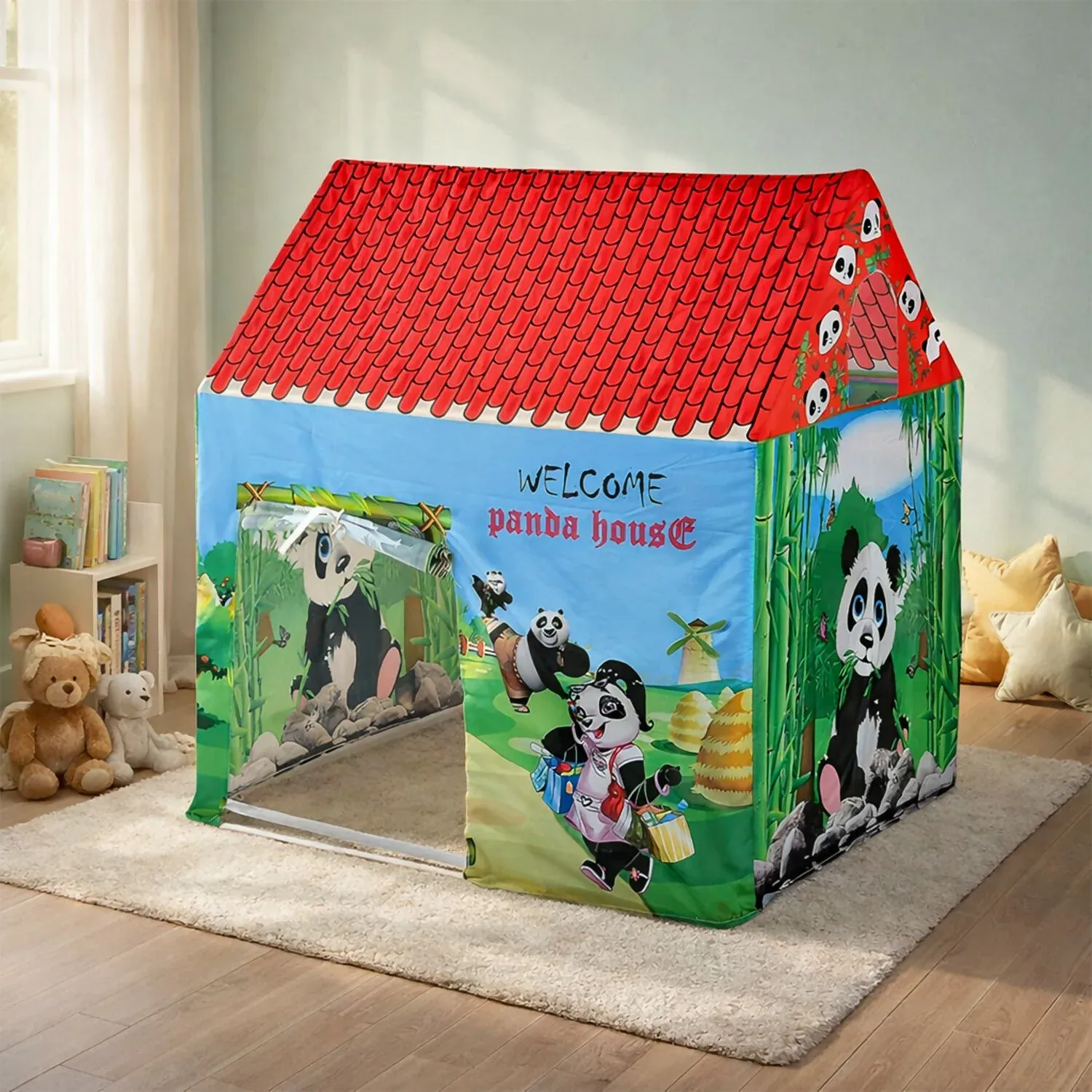 Premium Kids Play Tent House – Panda Theme Foldable Fun - Buy Online at Alikart