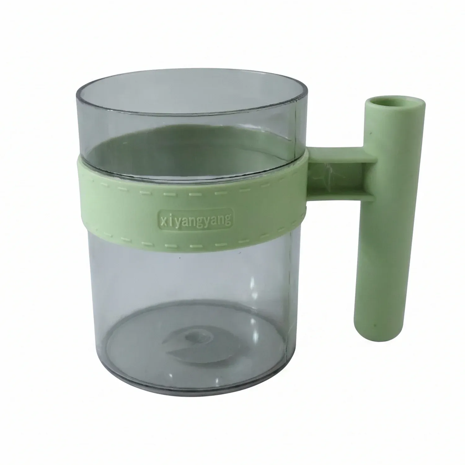 Transparent Plastic Cup with Handle Reusable Water Tea and Coffee M... - Detailed Feature View 4
